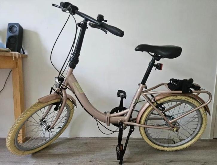 Vouwfiets, Fietsen en Brommers, Fietsen | Vouwfietsen, Zo goed als nieuw, 18 tot 20 inch, Totaal opvouwbaar, Versnellingen, Ophalen