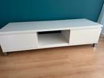Witte TV meubel, Ophalen, Kunststof, Gebruikt, 150 tot 200 cm