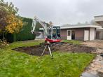 Te huur met bediening (mini)graafmachine/dumper/laadschop, Garantie, Tuinontwerp