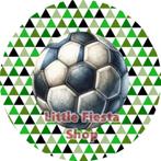 LF6940 ouwel voetbal 20x4,7cm eetbare cupcake rondjes vers, Ophalen of Verzenden, Nieuw, Cupcakes, Versiering