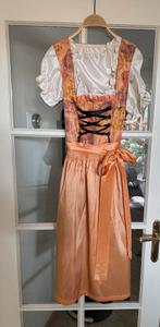 Brokante Nockstein Dirndl Maat 38 3-delig, Maat 38/40 (M), Overige typen, Oranje, Ophalen of Verzenden