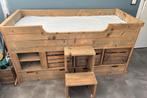 Kinderbed hout, Kinderen en Baby's, Kinderkamer | Stapelbedden en Hoogslapers, Ophalen, Zo goed als nieuw, Halfhoogslaper