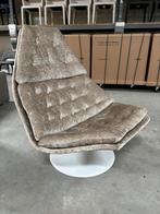 Artifort F588 lounge Chair relax refurbished in velours, Ophalen of Verzenden, Metaal, Zo goed als nieuw