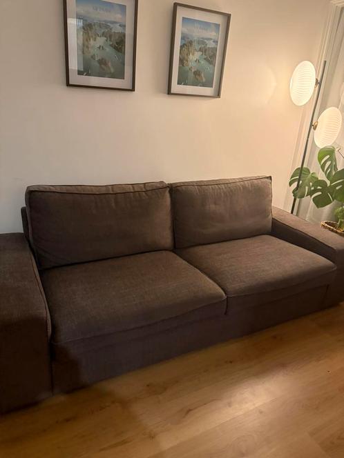 Kivik hoes voor bank IKEA / Donkerbruin Grijs, Huis en Inrichting, Banken | Bankstellen, Ophalen of Verzenden