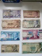 Bankbiljetten Turkijke 8x verschillend, Ophalen of Verzenden, Midden-Oosten, Setje