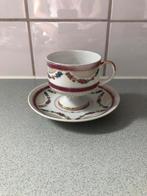 Roze/wit servies bloemen 1 stuk, Ophalen