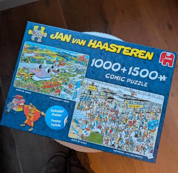 Jan van Haasteren comic puzzel duo 1000 en 1500 stuks  beschikbaar voor biedingen