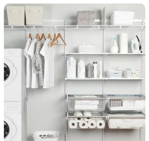 Wandrek IKEA Algot met planken, Huis en Inrichting, Woonaccessoires | Wandplanken en Boekenplanken, Gebruikt, Ophalen