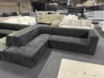 !!ACTIE!! Hoekbank Memphis Black Chenille