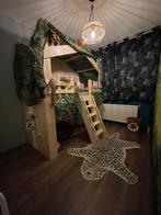 Bedhuisje Sam Boomhutbed Kinderbed Steigerhout Jungle