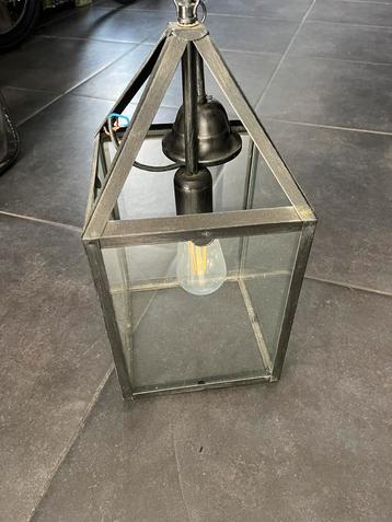 Hanglamp met glas 