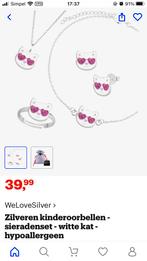 Nieuw Kindersieradenset - Ketting, Armband, Ring & Oorbellen, Ophalen of Verzenden, Nieuw, Zilver, Ketting