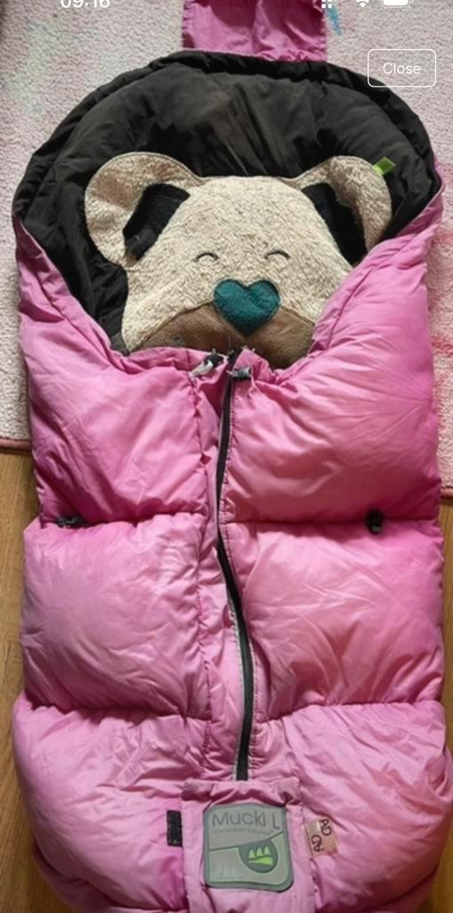 #  Mucki Voetenzak/Slaapzak - Maat L - Roze, Kinderen en Baby's, Buggy's, Gebruikt, Voetenzak, Ophalen of Verzenden