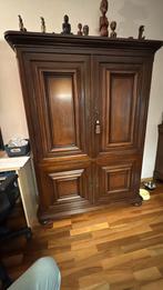 Mahonie houten salon kast, Antiek en Kunst, Antiek | Meubels | Kasten, Ophalen