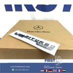V8 BI TURBO 4MATIC+ LOGO SET ZWART E63 BITURBO EMBLEEM Merce, Ophalen of Verzenden, Gebruikt, Achter, Mercedes-Benz