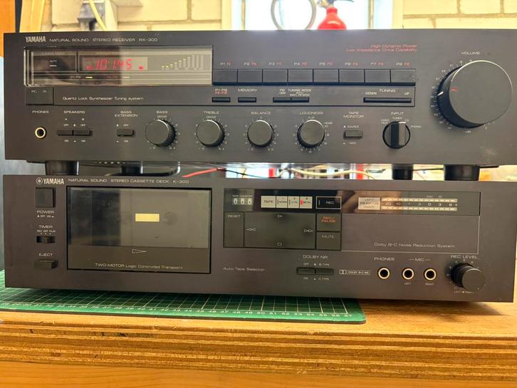 Yamaha reciever RX-300 en gratis cassette deck K-300, Audio, Tv en Foto, Versterkers en Receivers, Gebruikt, Yamaha, Ophalen
