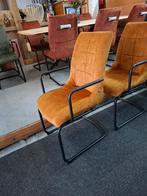 6 Nieuwe Armleuning stoelen, Okergeel, Mischa H&H, Ophalen, Overige kleuren, Nieuw, Metaal