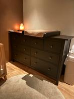 Zwarte Ikea Hemnes ladekast - 8 lades, Ophalen, Gebruikt, 5 laden of meer, 150 tot 200 cm
