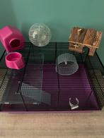 ZGAN hamsterkooi met accessoires, Dieren en Toebehoren, Minder dan 60 cm, Kooi, Minder dan 75 cm, Ophalen of Verzenden