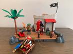Playmobil 6146 Pirate Fort SuperSet met drijvende roeiboot., Ophalen, Zo goed als nieuw