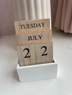 Houten kalender, Ophalen of Verzenden, Gebruikt