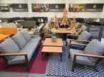 Mondial Living Loungeset, 5-delig, antraciet/teak, Ophalen of Verzenden