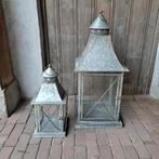 Landelijke zinken lantaarn XL windlicht h.70 of 43cm *Etage3, ., Ophalen of Verzenden, Zo goed als nieuw, .