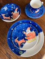 Kerstservies 20-delig, Handgeschilderd, Huis en Inrichting, Keuken | Servies, Ophalen of Verzenden, Zo goed als nieuw, Overige stijlen