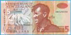 (KB10) Nieuw Zeeland 5 dollar ; UNC, Postzegels en Munten, Bankbiljetten | Oceanië, Verzenden, Los biljet