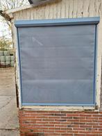 Blauwe Zonwering 120x130, Doe-het-zelf en Verbouw, Rolluiken, 100 tot 150 cm, Ophalen of Verzenden, Zo goed als nieuw, Overige kleuren