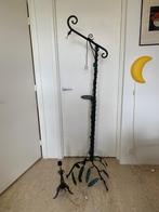 Antieke smeedijzer lampvoet 180cm botanisch, Antiek en Kunst, Ophalen