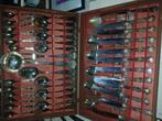 Verzilverd bestek. Compleet. In koffer. super inox, Ophalen of Verzenden