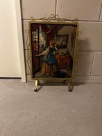 Vintage Haardscherm met Gouden Details, Ophalen, Gebruikt, Vrijstaande haard, Overige soorten