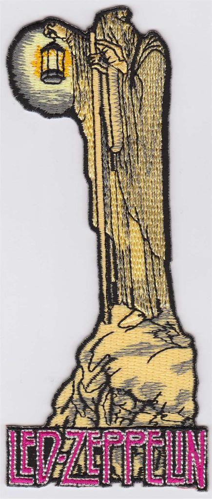 Led Zeppelin stoffen opstrijk patch embleem #2, Verzamelen, Muziek, Artiesten en Beroemdheden, Nieuw, Kleding, Verzenden