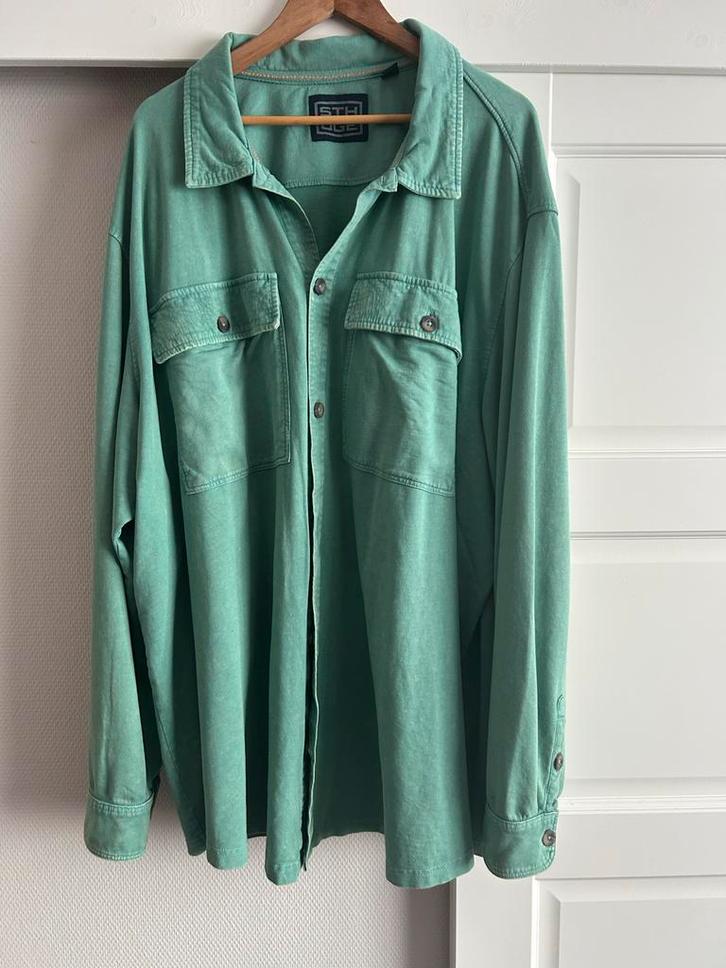 Casual jasje / overhemd maat 6XL JP Menswear, Kleding | Heren, Grote Maten, Zo goed als nieuw, Jasje of Colbert, Groen, Verzenden