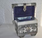 Sieradendoosje Afb.Olifanten, Ophalen of Verzenden, Zo goed als nieuw