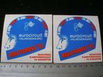 2x sticker rallycross 1981 eurocircuit valkenswaard ek, Verzenden, Zo goed als nieuw, Sport