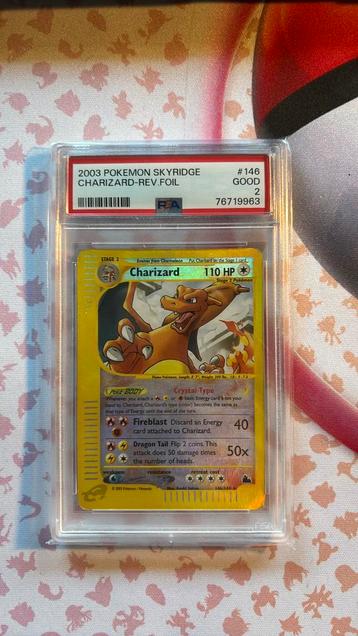 Skyridge charizard rev psa 2 pokemon kaart beschikbaar voor biedingen