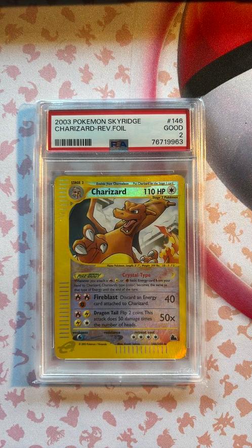 Skyridge charizard rev psa 2 pokemon kaart, Hobby en Vrije tijd, Verzamelkaartspellen | Pokémon, Zo goed als nieuw, Losse kaart