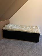 Boxspring 90x200 - Zo goed als nieuw!, Huis en Inrichting, Ophalen, 90 cm, Eenpersoons, Zwart