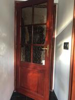 Mooie Meranti binnendeur met glas 83x198, Ophalen, 80 tot 100 cm, Binnendeur, Minder dan 200 cm