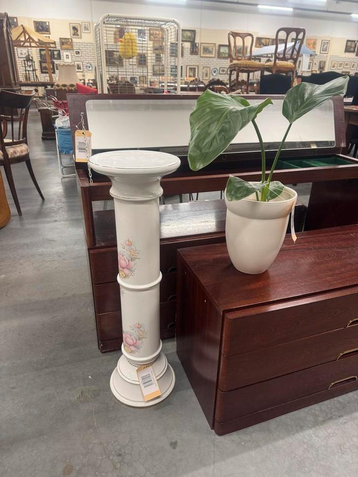 Keramieken Plantenzuil - Uit één stuk, Huis en Inrichting, Woonaccessoires | Overige, Gebruikt, Ophalen