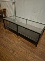 Tv meubel met glasplaat, Huis en Inrichting, Kasten | Televisiemeubels, Ophalen, Gebruikt, 25 tot 50 cm, Minder dan 100 cm