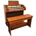 Content D1127 Orgel Donker Eiken, Muziek en Instrumenten, Orgels, Ophalen of Verzenden, Gebruikt, 2 klavieren, Orgel