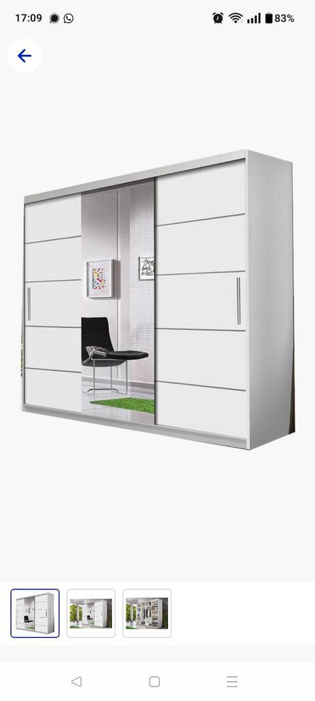 Inspireme zweefdeurkast met spiegel, Huis en Inrichting, Kasten | Kledingkasten, Zo goed als nieuw, Ophalen