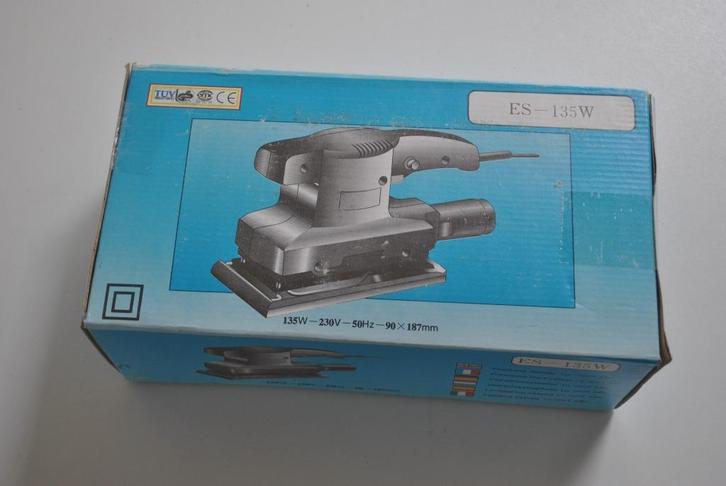 Schuurmachine ES 135w, nieuw in doos, Doe-het-zelf en Verbouw, Gereedschap | Schuurmachines, Nieuw, Minder dan 600 watt, Ophalen of Verzenden