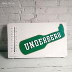 Oude blikken bord met thermometer Underberg, Ophalen of Verzenden