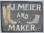 Schoenmaker reclame houten bord/vintage/uniek antiek etalage, Verzamelen, Merken en Reclamevoorwerpen, Ophalen of Verzenden, Zo goed als nieuw