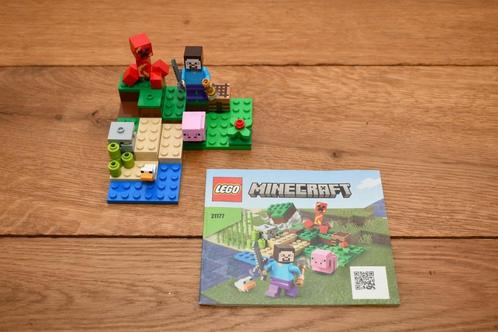 Lego Minecraft 21177, De Creeper Hinderlaag, compleet, Kinderen en Baby's, Speelgoed | Duplo en Lego, Zo goed als nieuw, Lego
