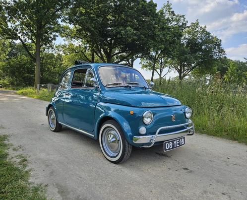Fiat 500L 1973 - Blu Turchese, Auto's, Fiat, Particulier, Open dak, Benzine, Hatchback, Handgeschakeld, Geïmporteerd, Blauw, Bruin